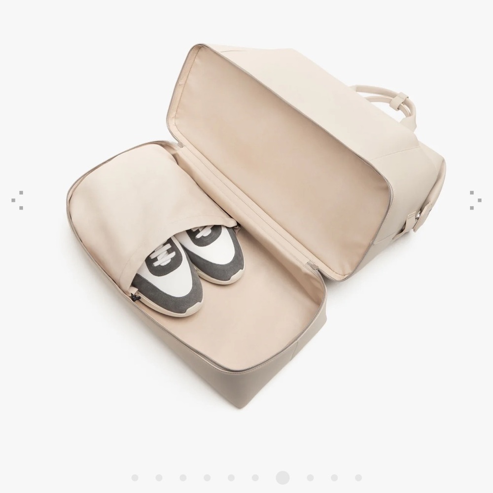 MONOS Metro Weekender - Ivory - Vegan Leather Travel Luggage - Picture 15 of 16